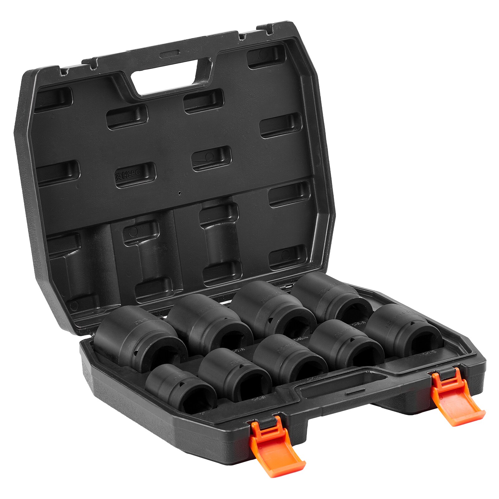 Axle Nut Impact Socket Set 1" Drive 6-Point 9PCS SAE Spindle Nut Socket_voghion.com